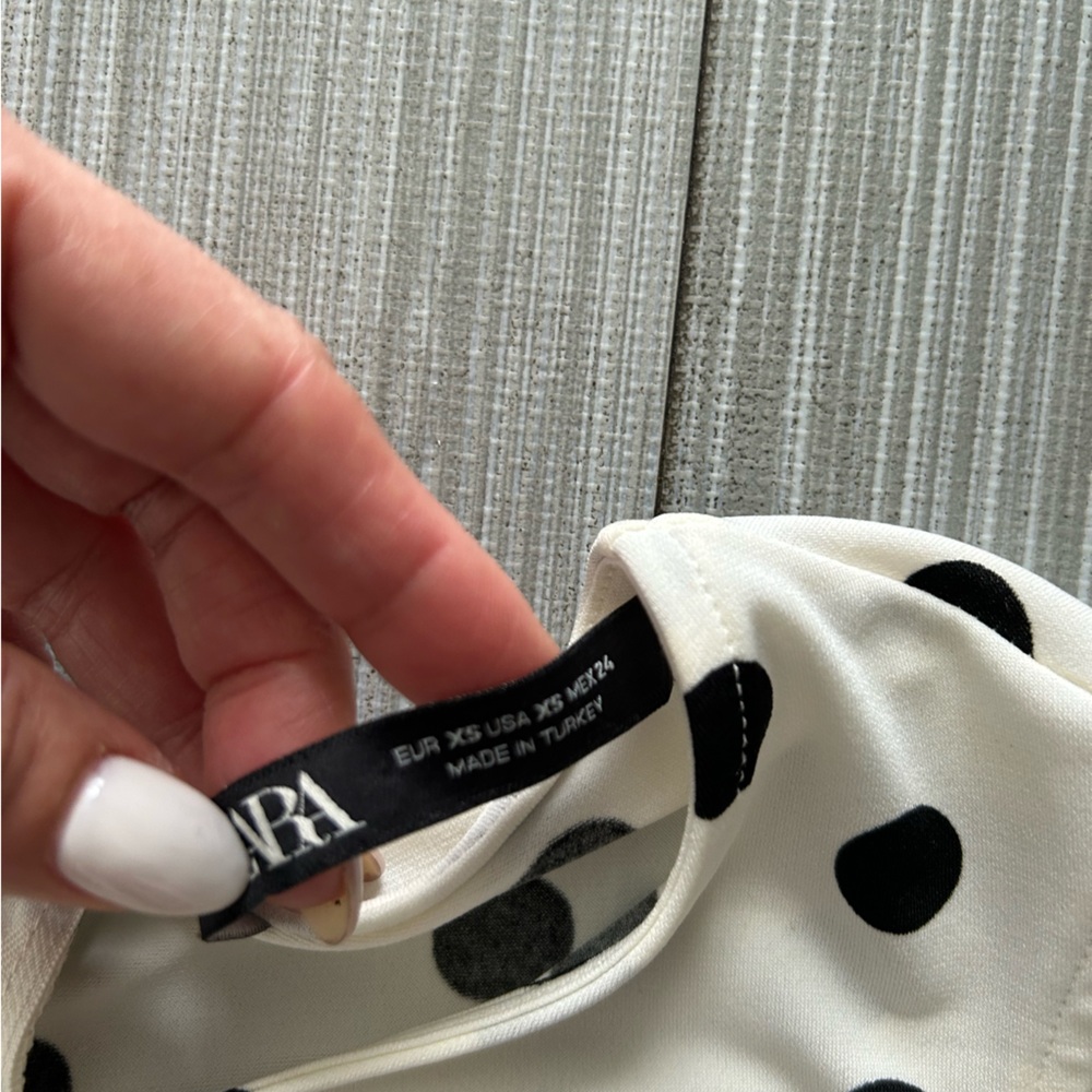 Zara new without tags polka dot dress xs - Picture 9 of 14